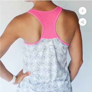 Tema Athletics VINTAGE BUNGEE TANK TOP Pink Fans